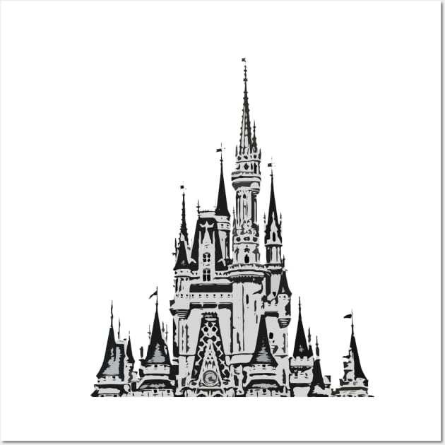 Magic Castle II Millennial Pink Wall Art by FandomTrading